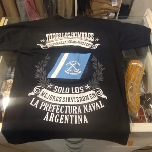 REMERA NEGRA ARGENTINA (NO REGLAMENTARIA)
